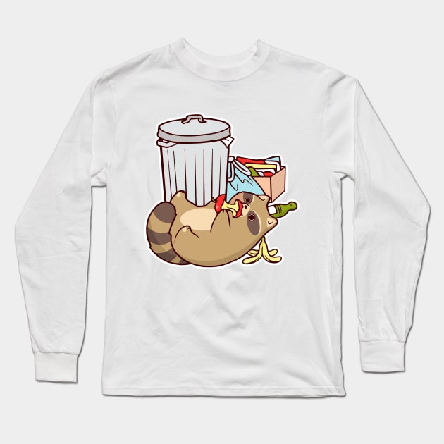 Trash Panda Long Sleeve T-Shirt by SarahJoncas